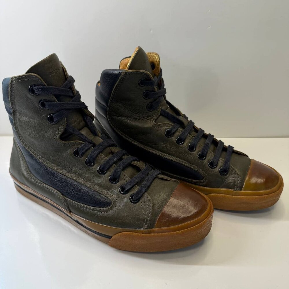 Dior Homme Leather High-Top Sneakers – EU 41 / US 8 - Picture 2 of 13